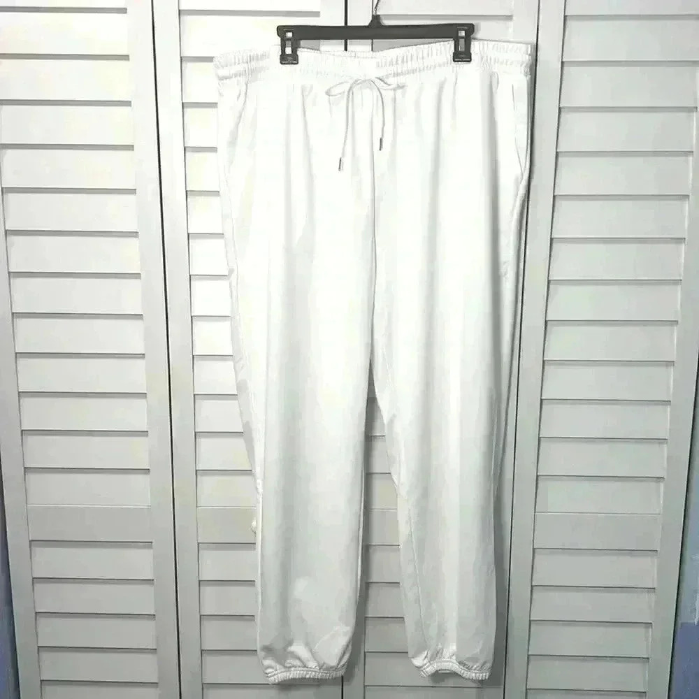 SHEIN EZwear Plus Size Sweatpants Size 4XL White NWT